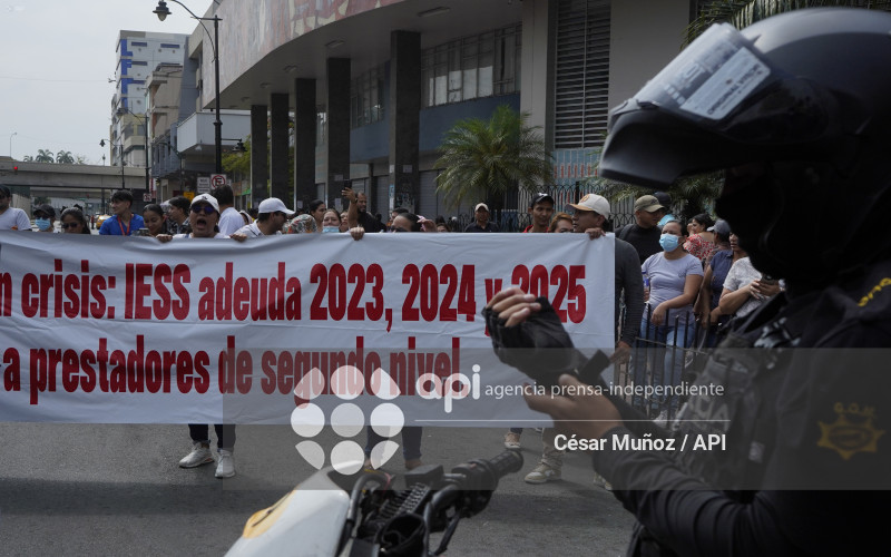GYE-PROTESTA PRESTADORES EXTERNOS