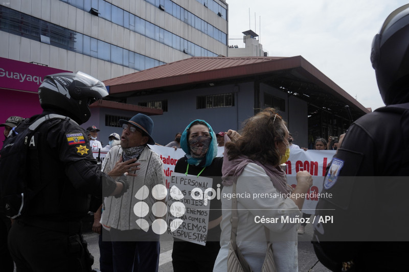GYE-PROTESTA PRESTADORES EXTERNOS