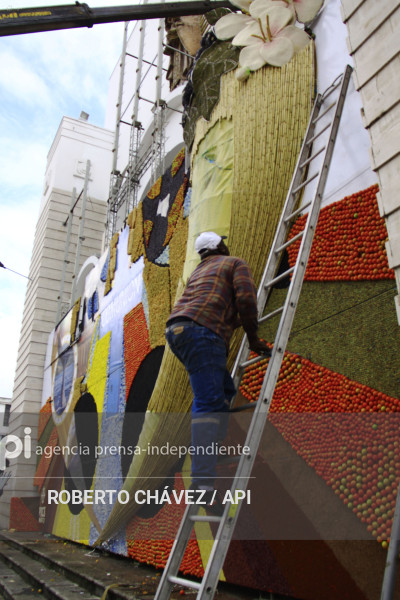 PREPARATIVOS FIESTA DE LAS FLORES Y LAS FRUTAS