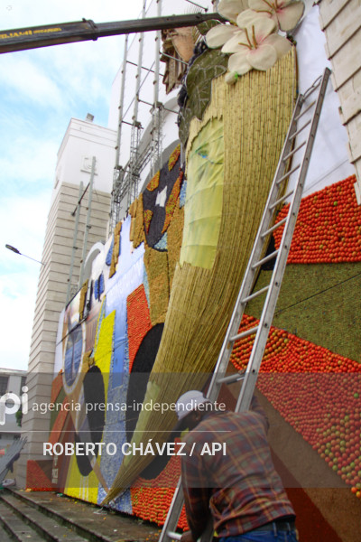 PREPARATIVOS FIESTA DE LAS FLORES Y LAS FRUTAS