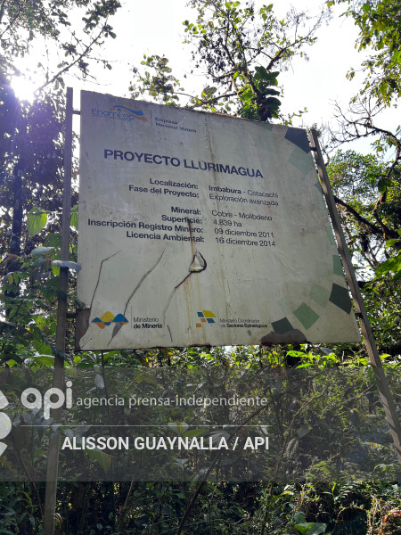 Proyecto LLURIMAGUA ABANDONADO VALLE INTAG