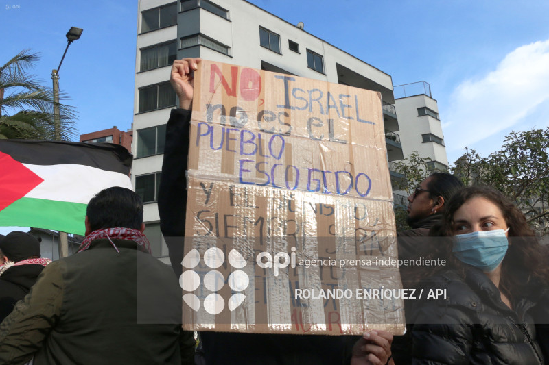 PROTESTA EMBAJADA DE ISRAEL