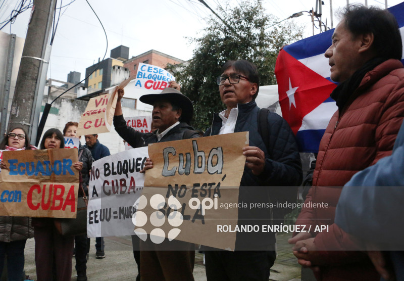 GRUPOS SOCIALES APOYO  A EMBAJADA DE CUBA