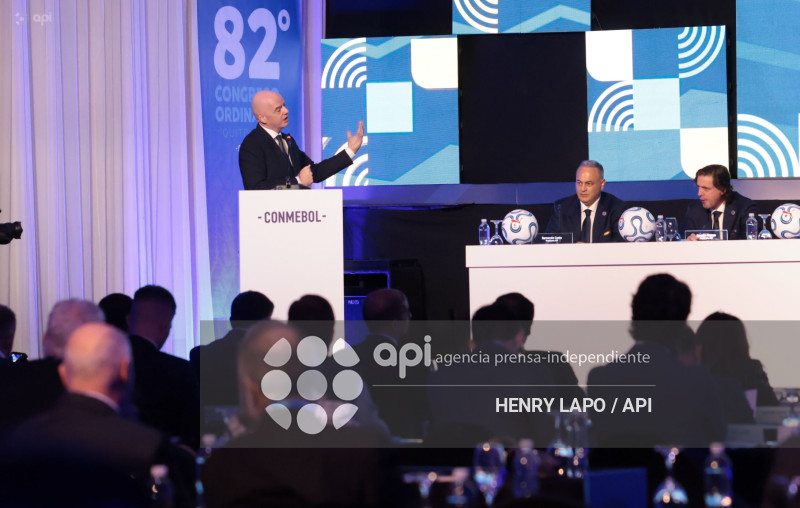 VISITA GIANNI INFANTINO FIFA CONGRESO CONMEBOL