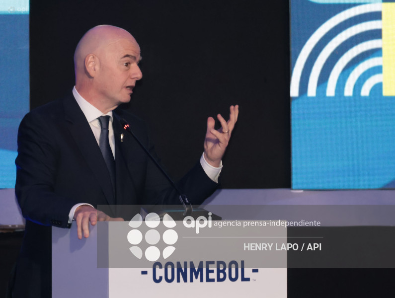 VISITA GIANNI INFANTINO FIFA CONGRESO CONMEBOL