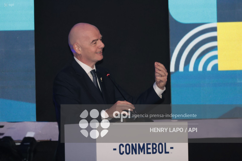 VISITA GIANNI INFANTINO FIFA CONGRESO CONMEBOL