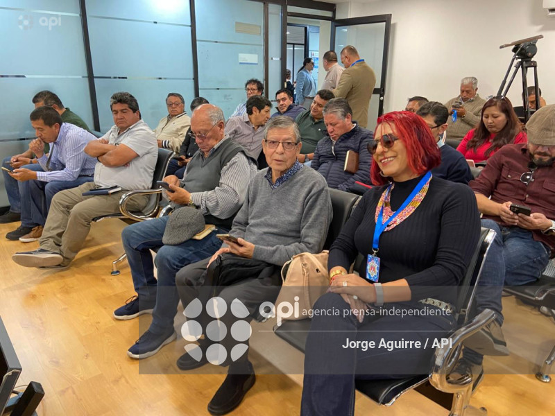 REUNION TRANSPORTISTAS EN ALCALDÍIA